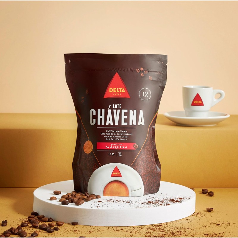 Delta Cafés Lote Chávena Ground Coffee, Smooth and Delicious Medium