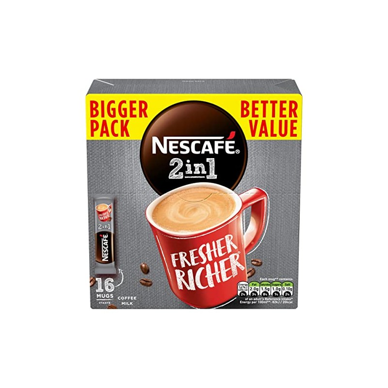 Nescafe 2in1 Instant Coffee 16 x 10g Sachets