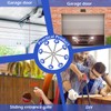 Treela 24 Pcs Blue Nylon Garage Door Rollers Set, 1.8"