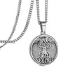murtoo Tree of Life Necklace for Men, Silver Carved Tree