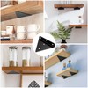 Gentpovth Pack of 4 Floating Shelf Brackets, 90 x 100