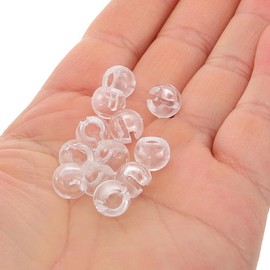 Kichvoe Beaded Chain Stops 25pcs Clear Blind Shade Bead Stops Crimp Stoppers Ball Chain Cord Connectors for Blind 4.5mm Bead