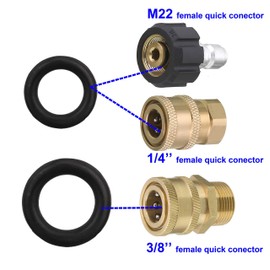 M MINGLE Power Pressure Washer O-Rings for 1/4’’, 3/8’’, M22 Quick Connect Coupler, 40-Pack