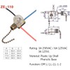 Zing Ear ZE-110 Ceiling Fan Light Switch, Replacement Lamp Pull