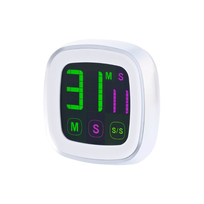 infactory Kitchen Timer: Magnetic Kitchen Timer with Coloured Touch Screen