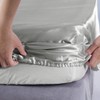 1800 TC Silk Satin Fitted Sheet, Fitted Sheet Only, 1