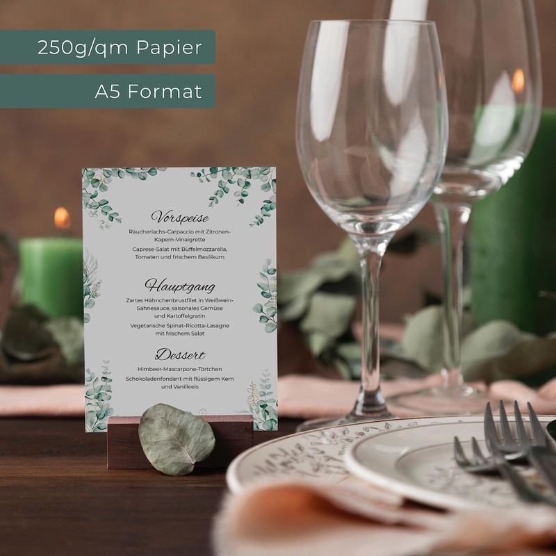 15 Blank Menu Cards for Menus and Drinks Cards for