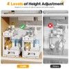 2-Pack Under Sink Storage Organizer, Large 2-Tier Elegant Mesh Pull