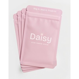 The Daisy Pouch (50 Count) | Discreet, Odor Proof, Leak Proof Feminine Hygiene Disposal Bags | Disposal Bags for Tampons, Pantyliners, Pads and Wipes | Feminine Hygiene Care for Women and Teen Girls