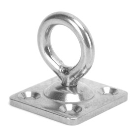 Stainless Steel Ceiling Hooks Corrosion Resistant Pad Eye Plate U Hooks Wall Mount Rings Home Storage Hooks for Seawater Environment (Rotating Square Door Buckle 5MM)