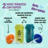 Tommee Tippee Set 2 Vaso Térmico Frío Con Popote 90z