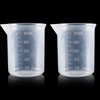 100ml Transparent Measuring Cups Measuring Jugs, 2 Pcs Graduated Beaker