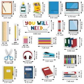 Qilery 21 Pcs You'll Need Management Magnets Back to School Toddler Magnets for Refrigerator You Will Need Magnets Classroom Magnetic Classroom Supplies for Kids Teacher School Whiteboard