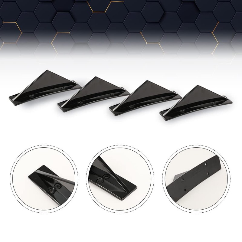 PIT66 Rear Bumper Lip Splitter Diffuser Compatible with Chevy Camaro