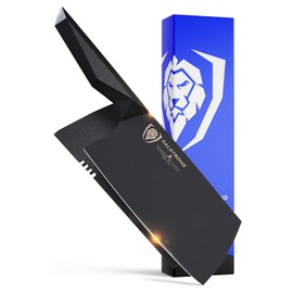 Dalstrong Meat Cleaver Knife-7"-Shadow Black Series-Titanium Nitride Coated-High Carbon Vacuum Treated Steel-Razor Sharp Kitchen Knife Gift-Sheath-NSF Certified