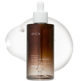 AVCA Retinol Pore Tightening Serum 100ml(3.38 fl. oz)– Niacinamide Oil Control, Minimizes the Look of Pores for Oily/Combination Skin, Lightweight K-Beauty