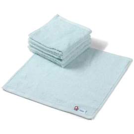 imaa Imabari Towel, Certified Hand Towel, Set of 5, Firefly, Fluffy, Thin, Quick Drying, Water Absorbent, Quick Drying, Made in Japan, Vacuum Compression Pack, Blue 5 Pieces