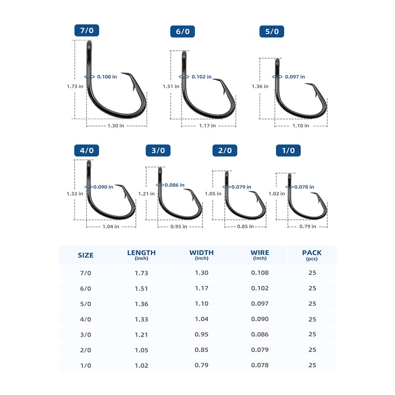 BLUEWING Ganchos circulares de desplazamiento de amplio hueco, 25 ganchos