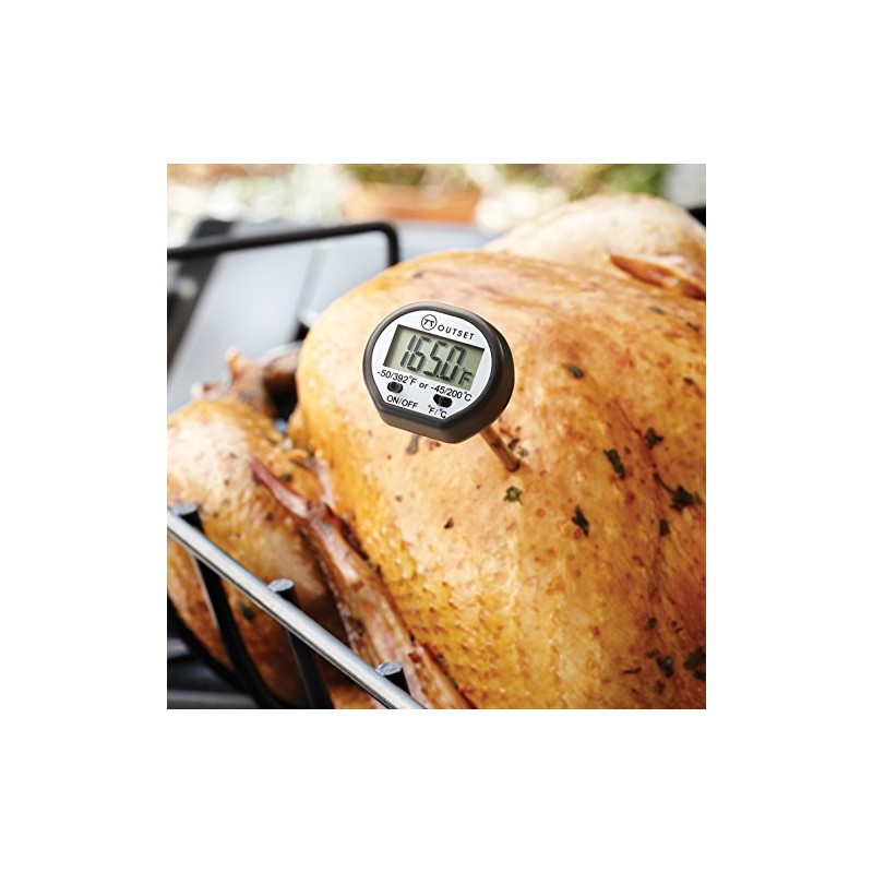 Outset F800 Instant-Read Digital Thermometer,Black