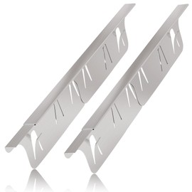 Stove Gap Covers, Adjustable Length 13.8” to 27.5”，Upgraded Width 0.90", NISHCON Stove Gap Filler,Stove Guard for Gas Stoves, Oven Gap Filler,8 Springs Perfect for Kitchen Counter Gap- Silver(2 Pack)