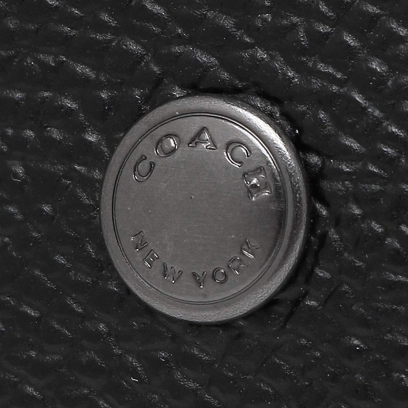 Coach F73992 QBBK Key Case, Outlet, Men's, Women's, Black