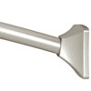 Moen Brushed Nickel 72-inch Permanent Mount Adjustable Curved Shower Rod,