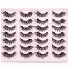 False Lashes Natural Cateye Eyelashes - 3D Fluffy 14mm Natural