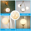 PATIKIL 6 Inch Amber Glass Globe Shades Replacement, 1pcs Handmade