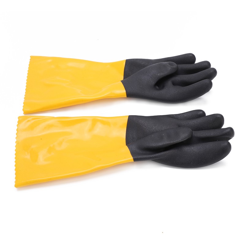 PVC Coated Protective Gloves Lengthening Seamless Wear Resistance Gloves for