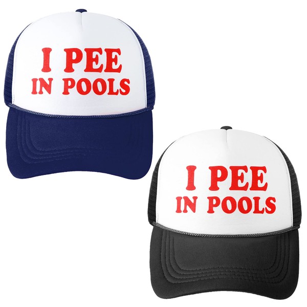 Jiuguva 2 Pieces Christmas Funny Gift Funny Trucker Cap I