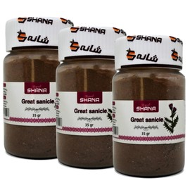 🎁 Shana Lady's Mantle ( Great sanicle ) Dry Dried Powder Egyptian Herbs Natural Herbal Middle East Egypt Arab No Preservatives No Gmo Kosher Halal Nature ( 3 Pack = 3.7 oz / 105 gm ) عشبة رجل الأسد - عباءة السيده ) حلال شانه )