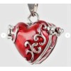 Fashion Jewelry RED HEART URN ASHES CREMATION charm DIAMOND Cut