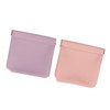 4 Colors Mini Lipstick Storage Bag Automatic Closure Portable PU