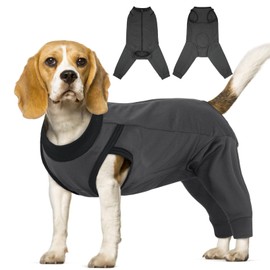 LeLePet Dog Bodysuit After Surgery with Leg, Wound Protection Suit After Surgery Dog Castration Male , Breathable Dog Leak Protection for Hind Legs, Dog Recovery Suit, Post-Operative Dog Recovery