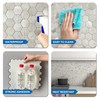 MOFIT Hexagon Peel and Stick Backsplash Tiles Kitchen,Self-Adhesive Metal and