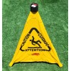 Rubbermaid 20" Commercial Multilingual Caution Pop-Up Safety Cone 3-Sided