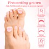 Lnngub 150 Pcs French Tip Toe Nail Press Ons,Press On
