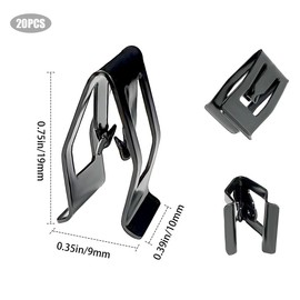 20Pcs Console Dash Panel Fastener Retainer Clips Rivets for Car, Vehicle Interior Upholstery Retainer Fasteners, Metal Interior Trim Panel Lining Spring Clips, Automobile Interior Clip