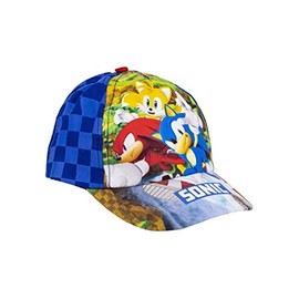 CERDÁ LIFE'S LITTLE MOMENTS Unisex Baby Sonic Cap with Curved Peak, Blue, 4-8 Years, blue
