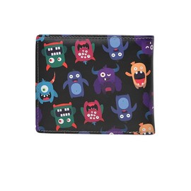 Herrengeldbörse mit Münzfach – Kompakte Geldbörse mit Kartenfächern, Doppelfach für Banknoten und transparentes Fenster – innen beige, außen mit gemustertem Aufdruck, mehrfarbig, L, Modern