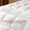Premium Goose Down Fiber Comforter Queen Size, Ultra Fluffy Hotel