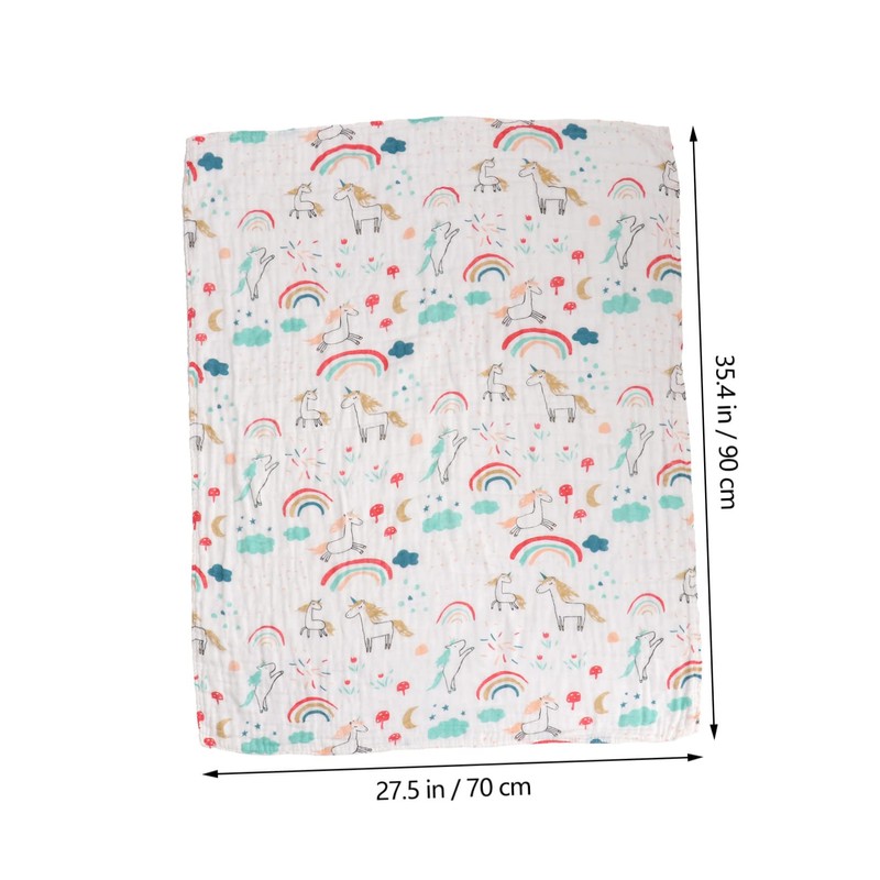CORHAD Pure Cotton Bath Towel Muslin Towel for Newborns Lightweight
