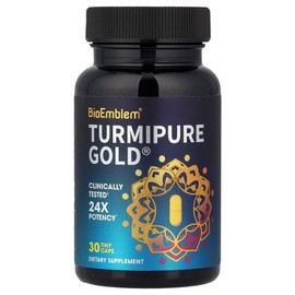 BioEmblem BioEmblem Turmipure Gold 30 Capsules 300mg supplement per capsule, 1 pack / BioEmblem 바이오엠블렘 Turmipure Gold 30 캡슐 캡슐당 300mg 보충제, 1개