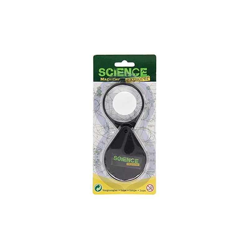 Johntoy Science Exploder magnifying glass black 8,5 cm