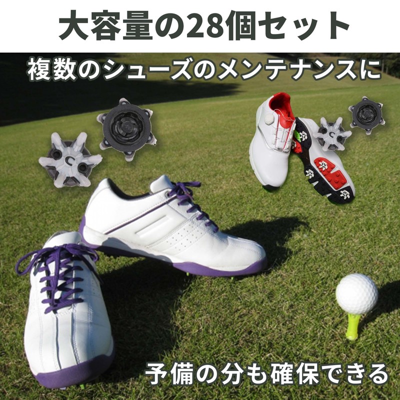 Felimoa Golf Soft Spikes Replacement Spikes Set of 28