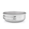 Keith Ti5325 Titanium Bowl with Folding Handle