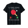 Ping pong sta chiamando frase divertente regalo per sportive Maglietta