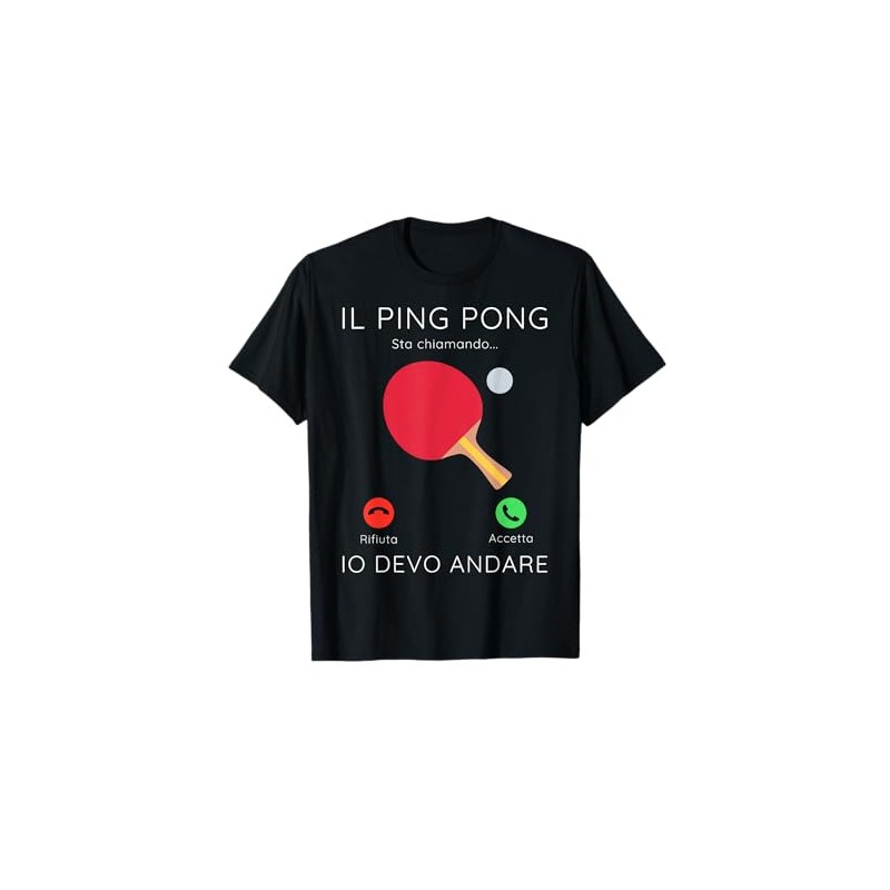 Ping pong sta chiamando frase divertente regalo per sportive Maglietta