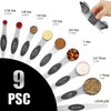 Magnetic Measuring Spoons Set of 9, Stainless Steel Stackable Dual