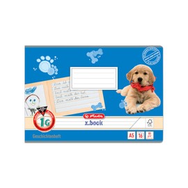 Herlitz 1957745 Story Book A5/16 Line Style 1G (for 1st School Year) Pack of 10 Assorted Designs